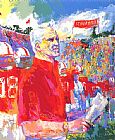 Leroy Neiman Canvas Paintings - Coach Bill Walsh